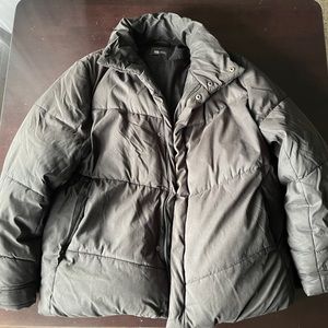 ASOS Black Puffer Jacket - Size L - Used
